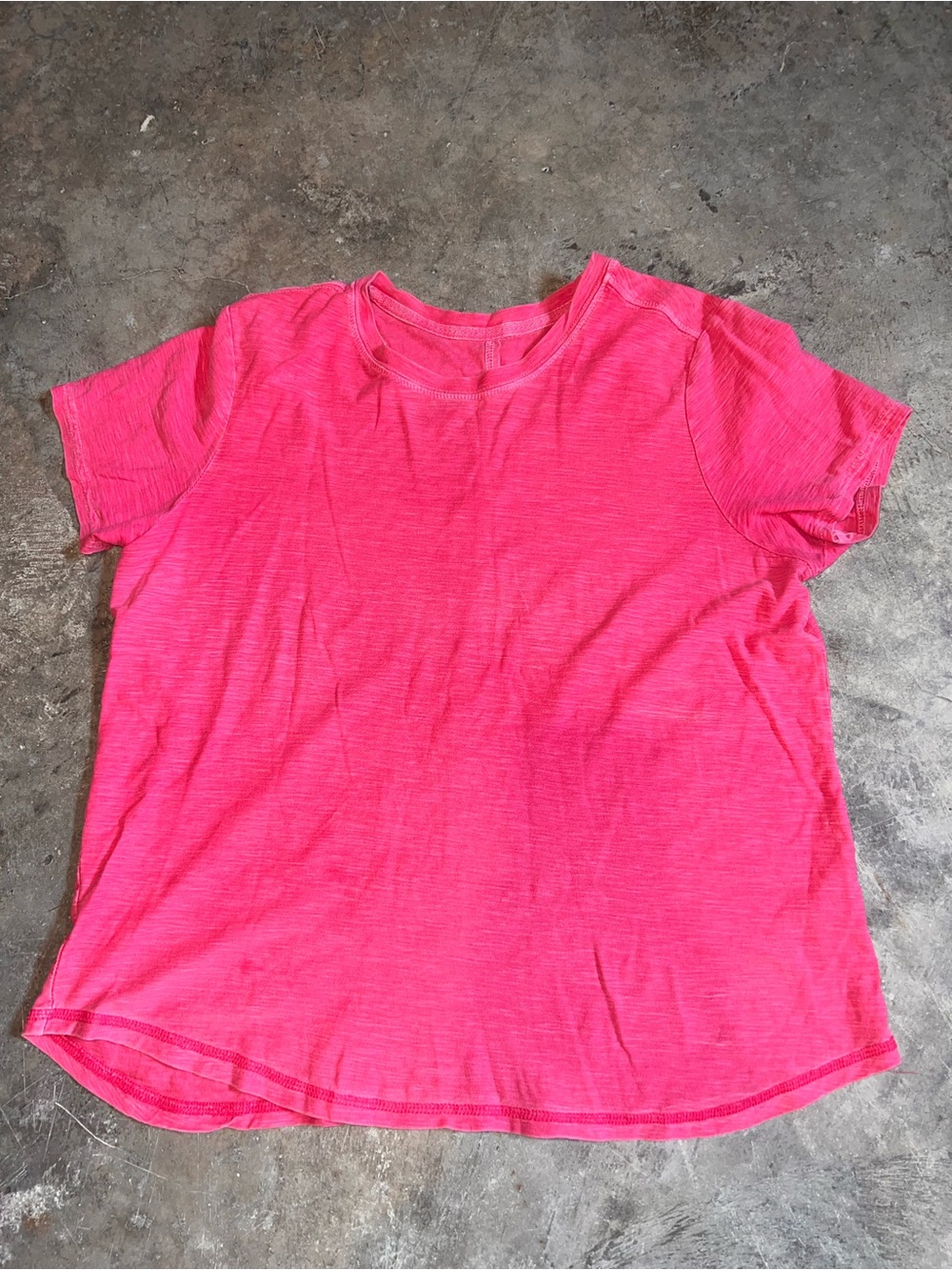 2 Anthropologie Pilcro Bennie Cotton Slub Crew Neck Tees – Pink & Blue Size M - Picture 2 of 10